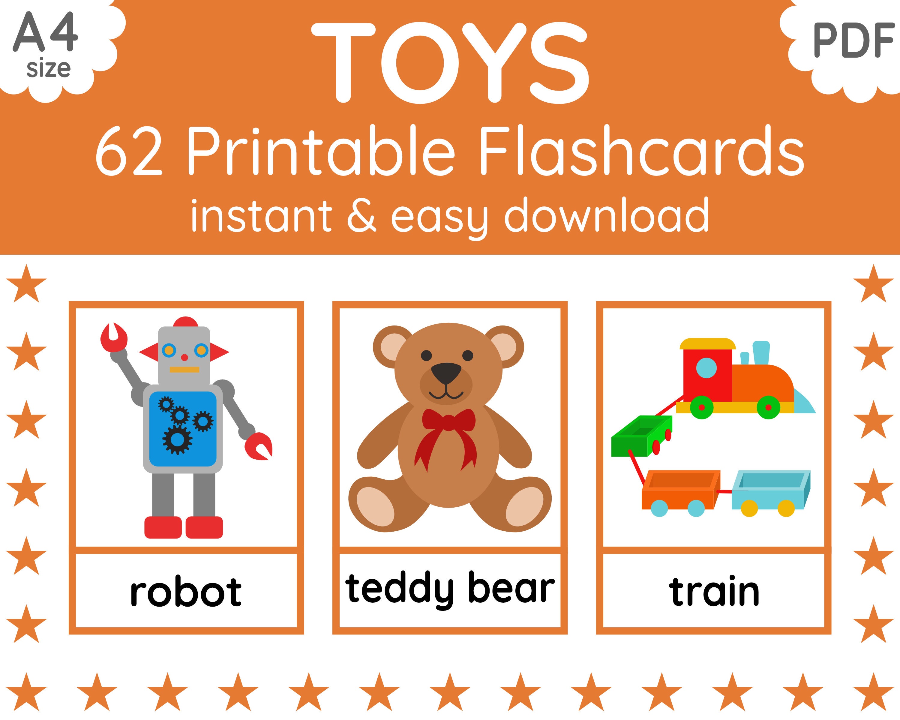 flashcards toys printable