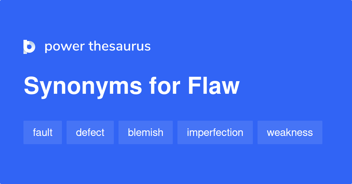 flaw thesaurus