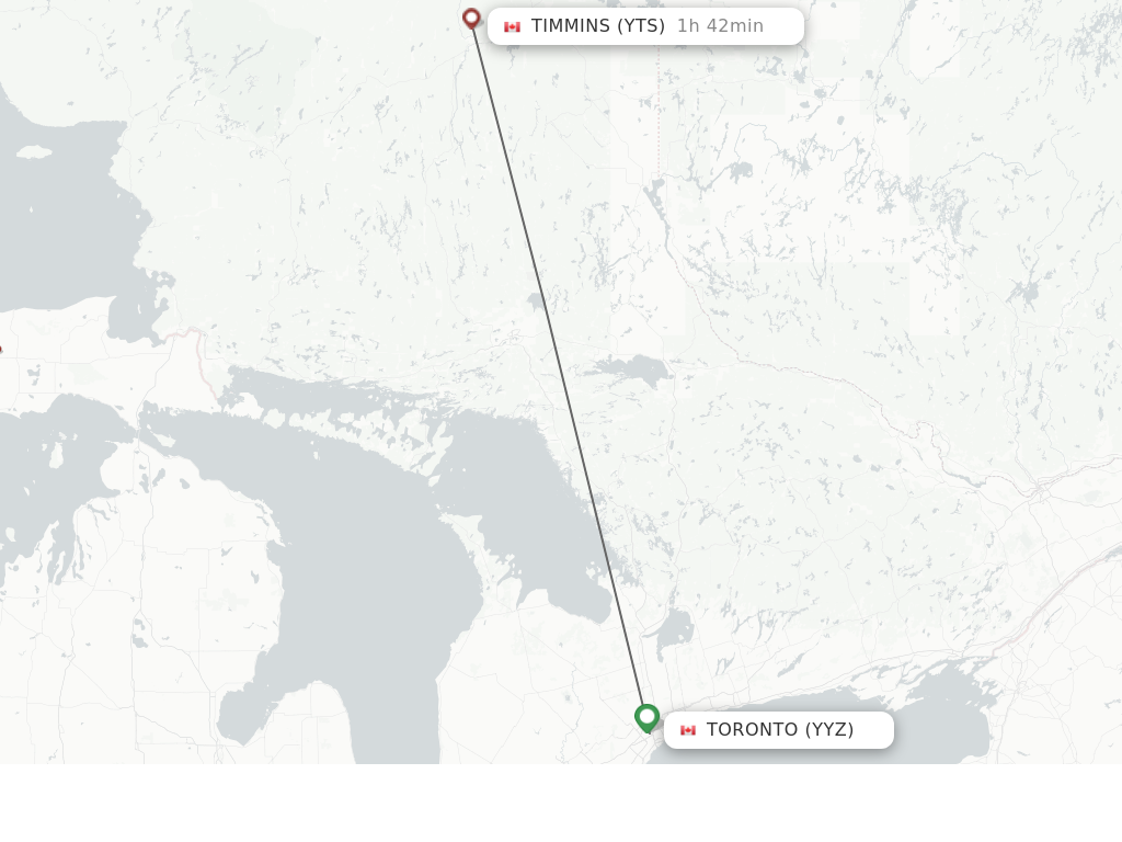 flights from toronto to timmins ontario