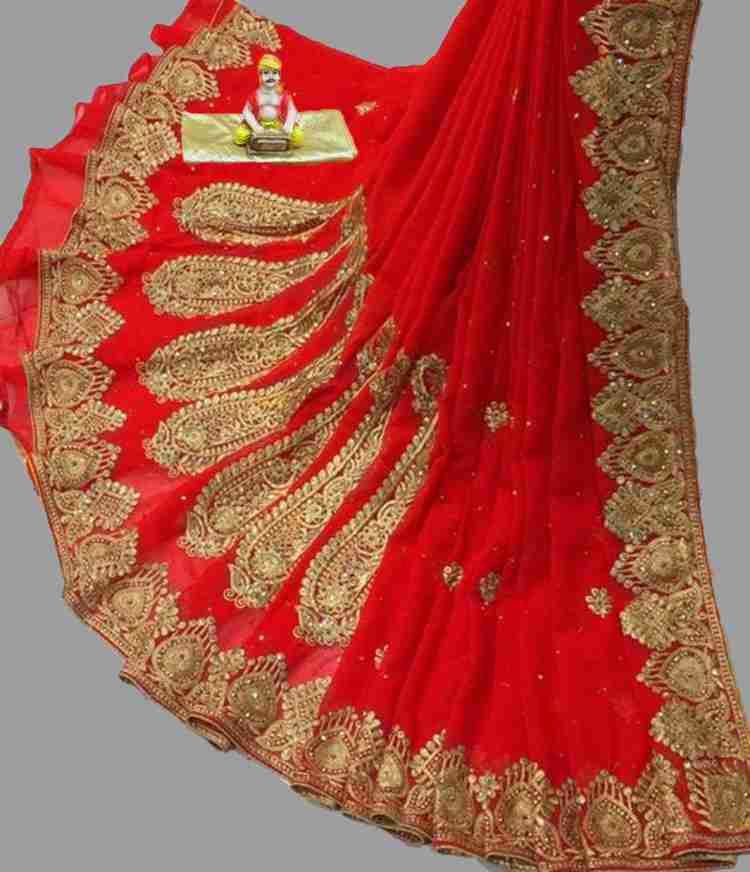 flipkart heavy work saree