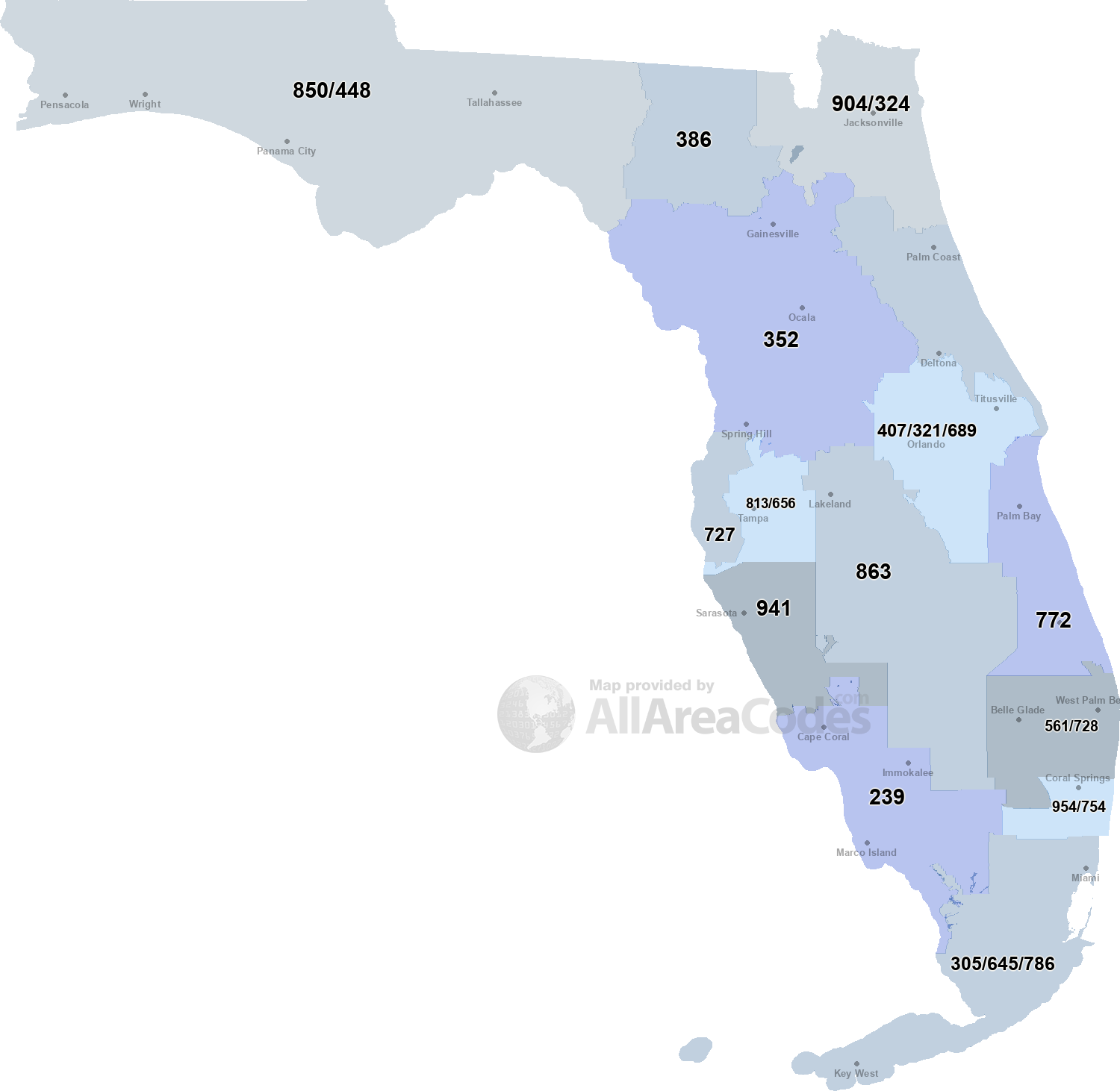 florida area code 239