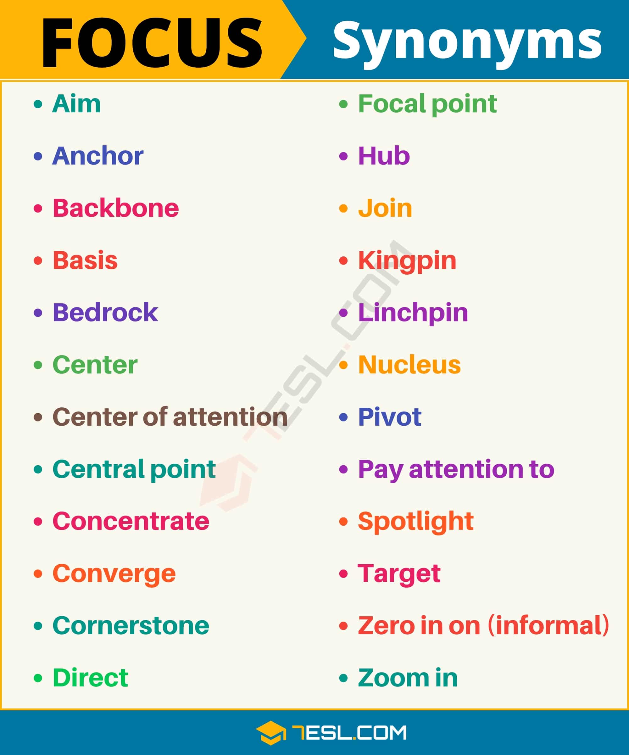 focus synonyms