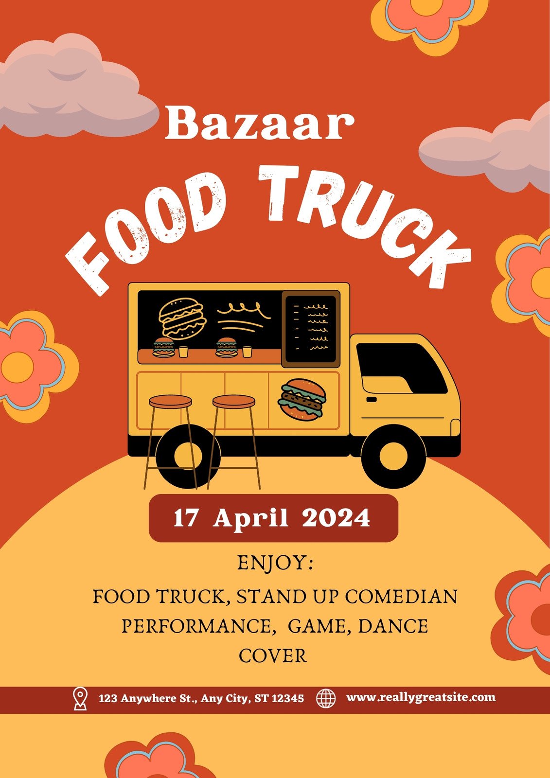 food truck flyer template free