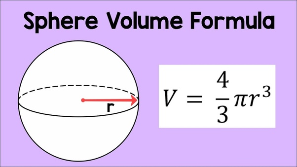 formula for mass of sphere