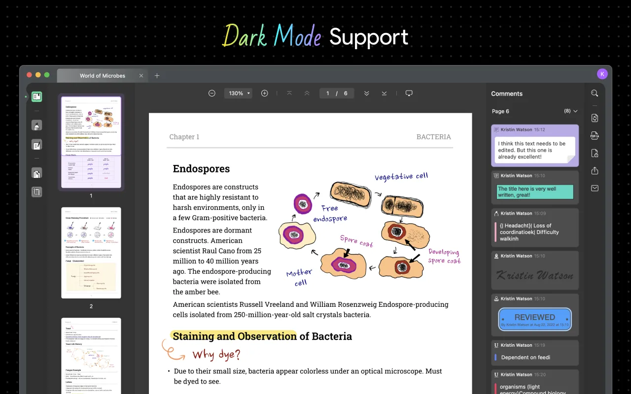 foxit reader night mode