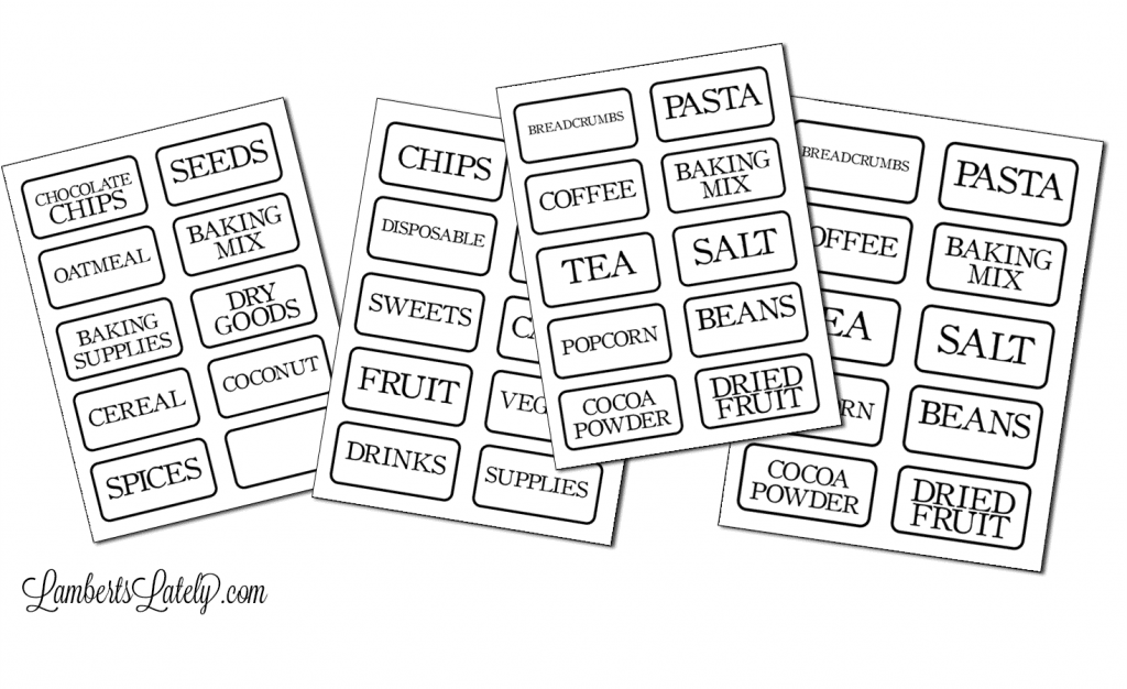 free printable pantry labels pdf