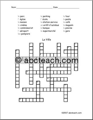 french handle crossword