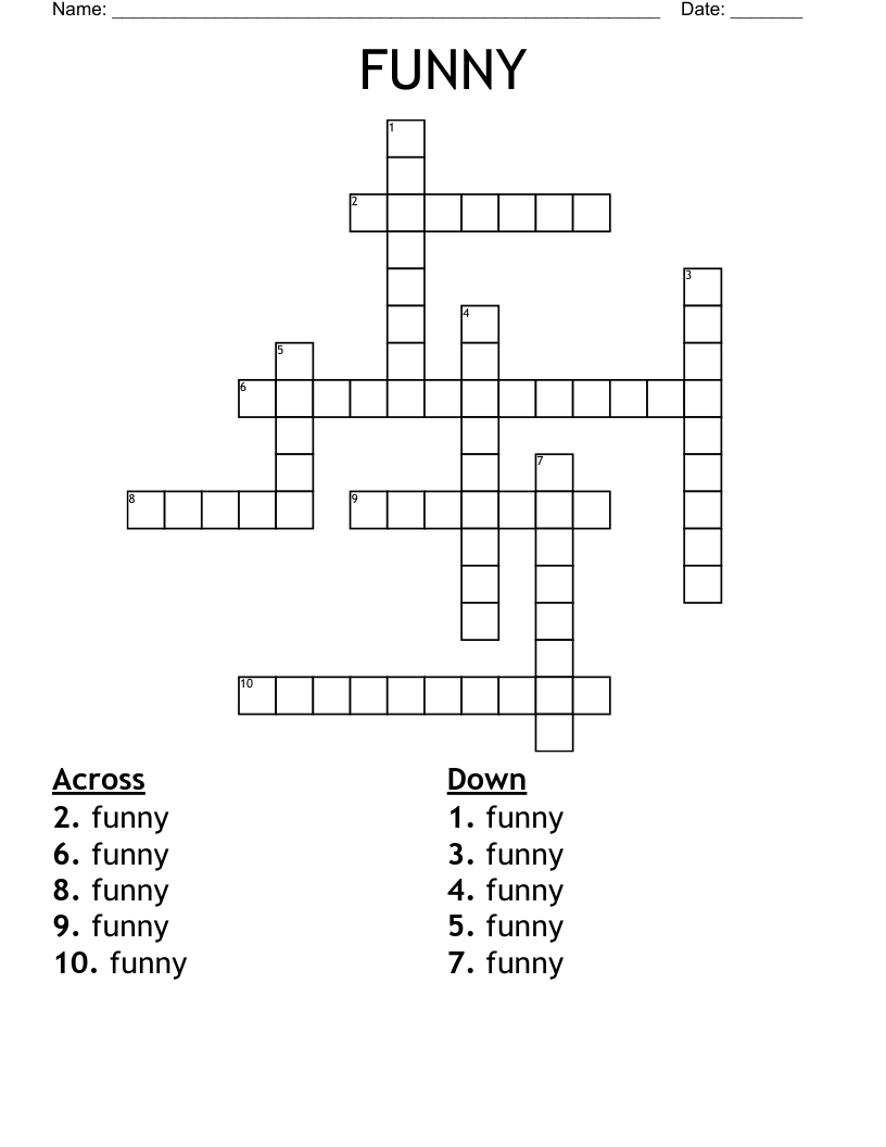 fun crossword