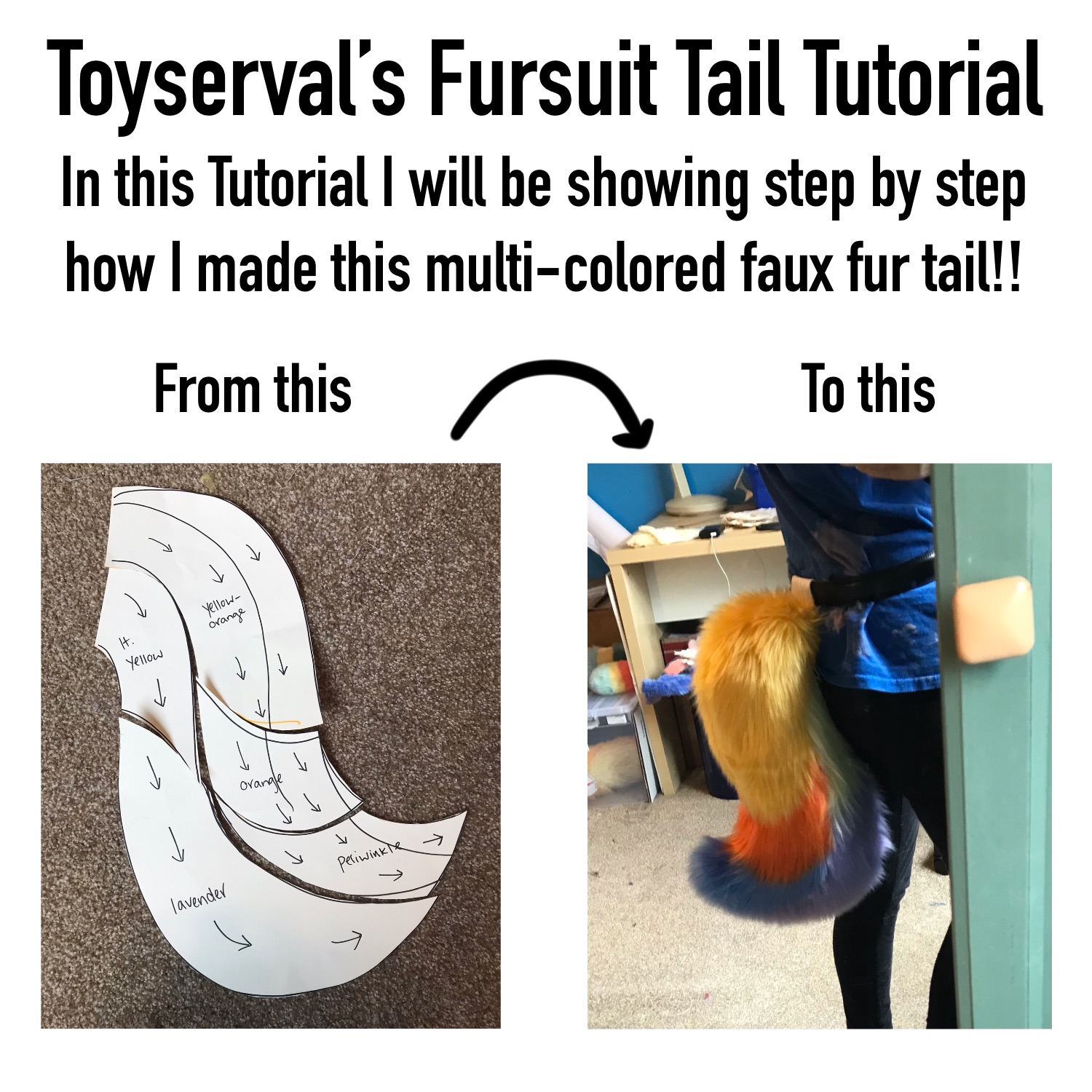 fursuit tail pattern