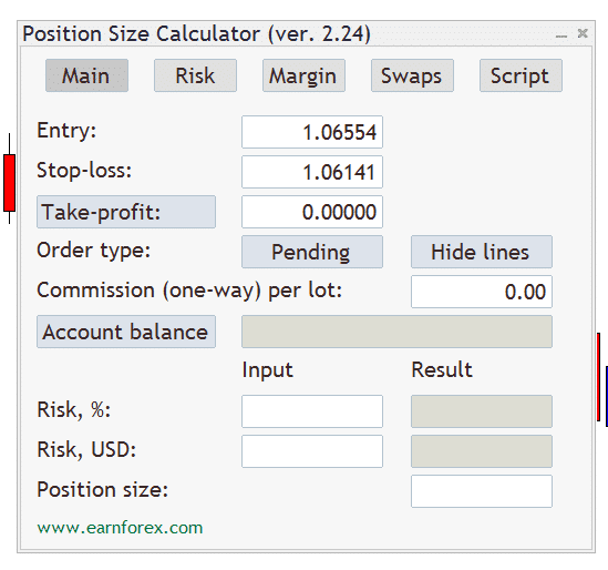 fx position size calculator