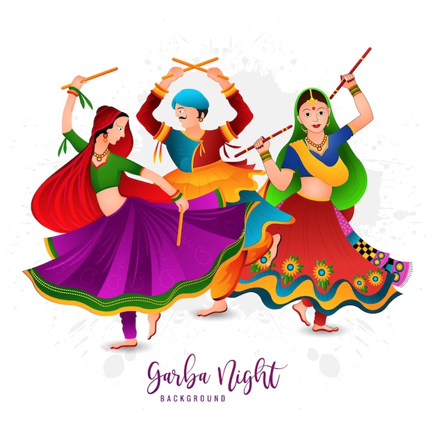 garba cartoon images