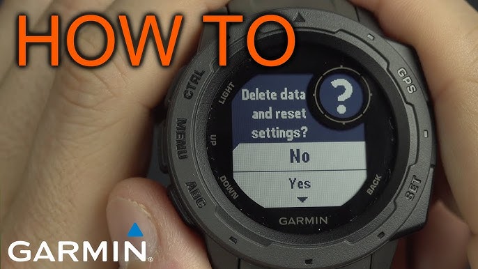 garmin instinct hard reset