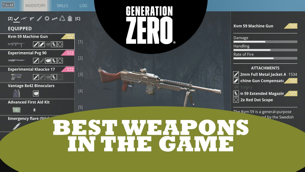 generation zero best weapons