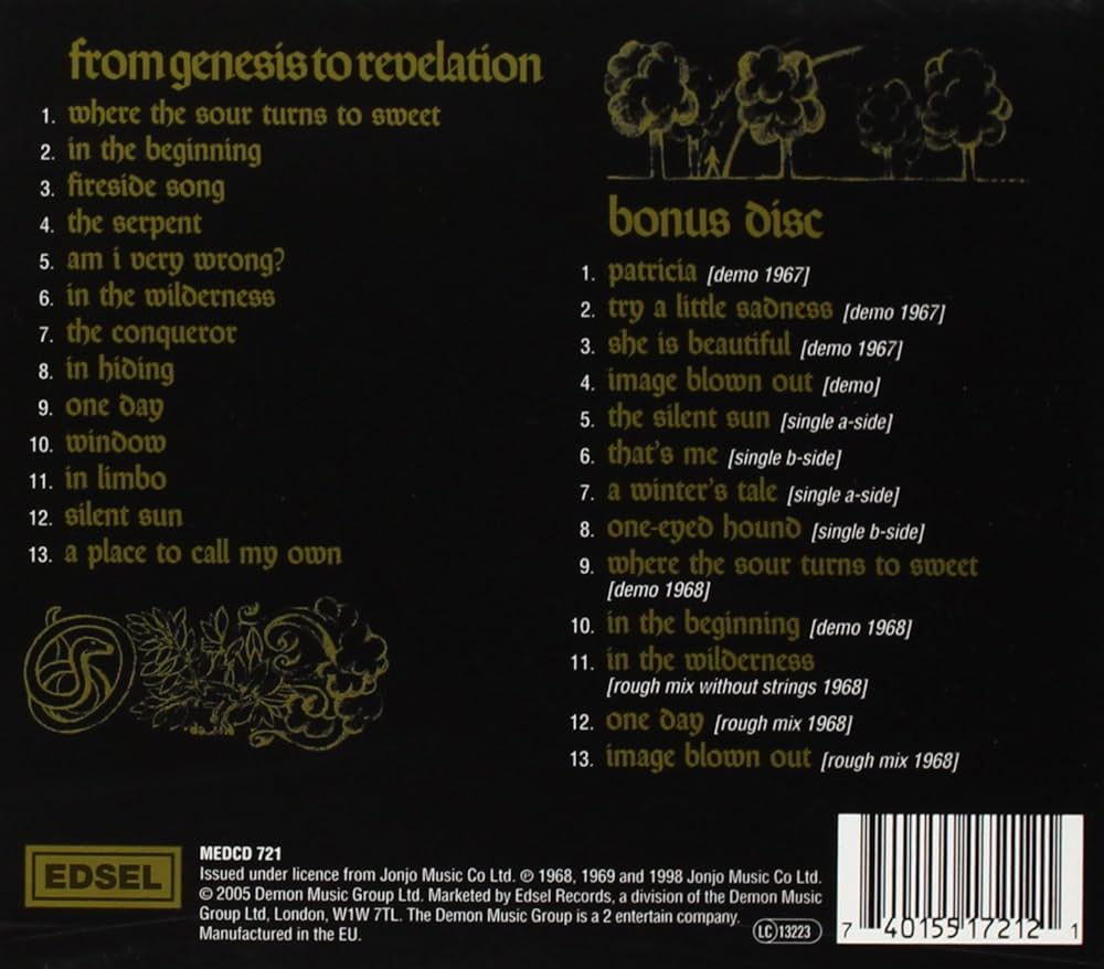 genesis from genesis to revelation cd