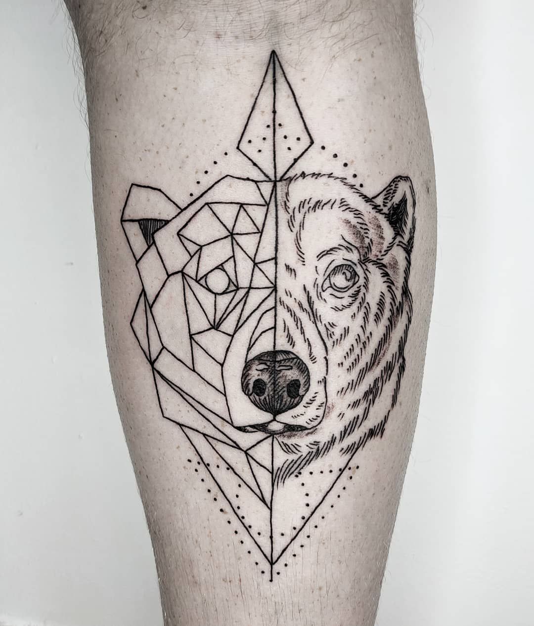 geometric animal tattoos