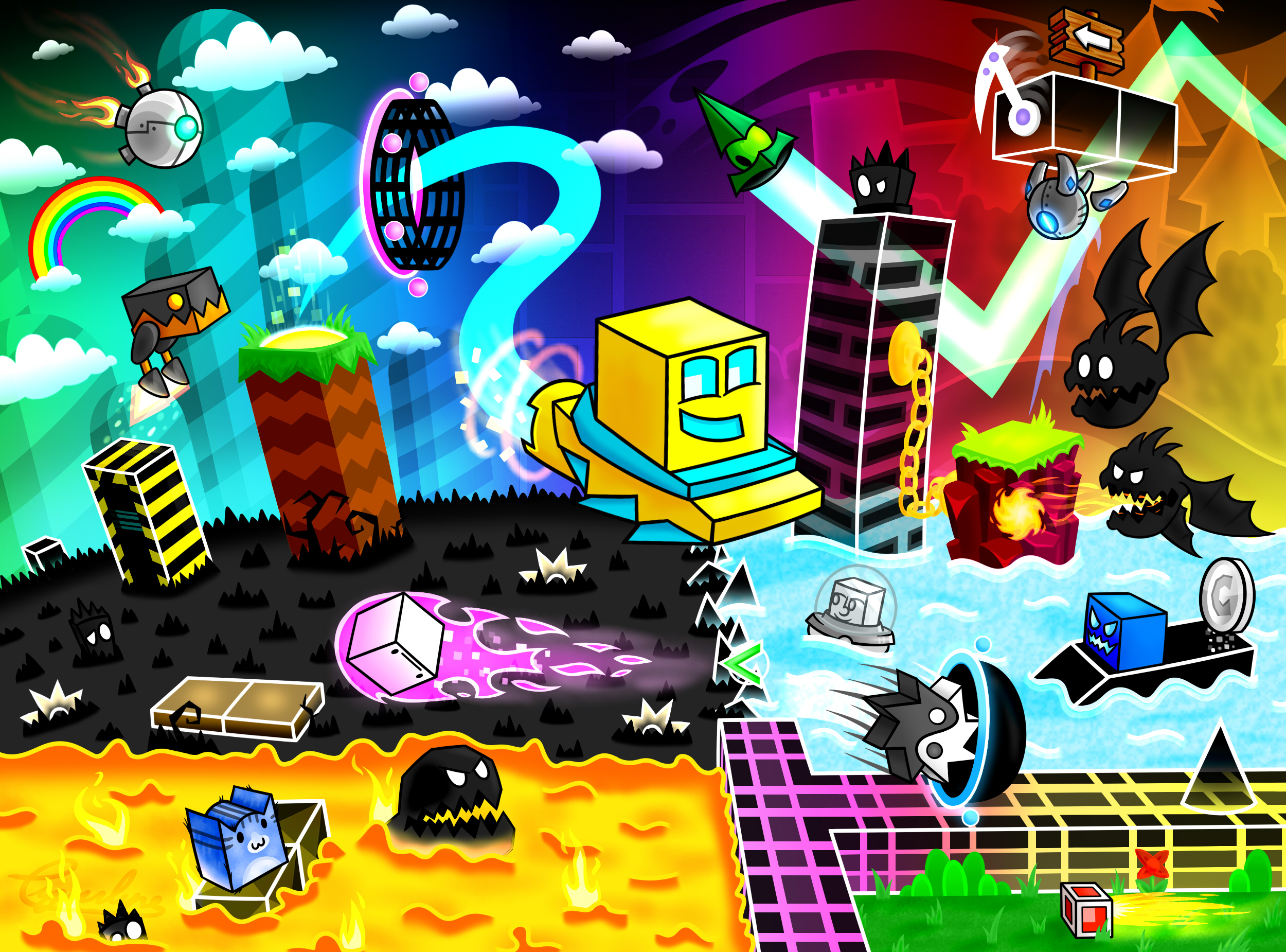 geometry dash art