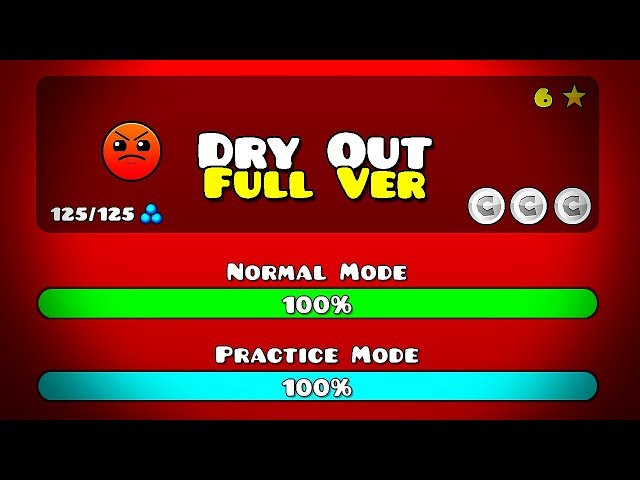 geometry dash dry out