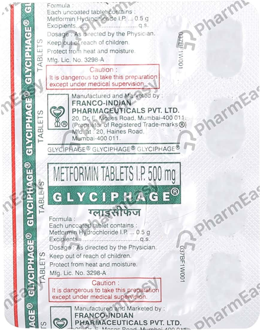 glyciphage 500 mg price