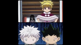 gon and killua training with bisky