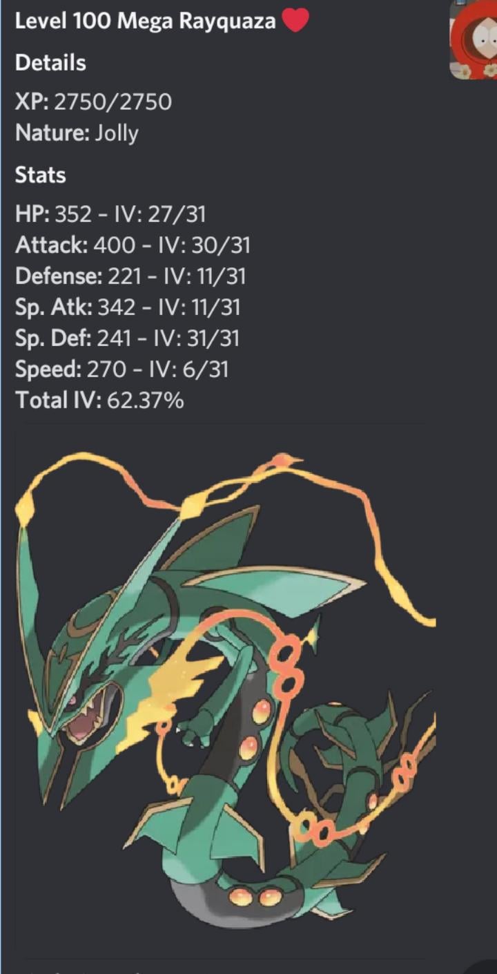 good rayquaza moveset