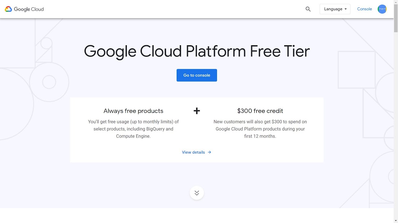 google cloud free 300 usd