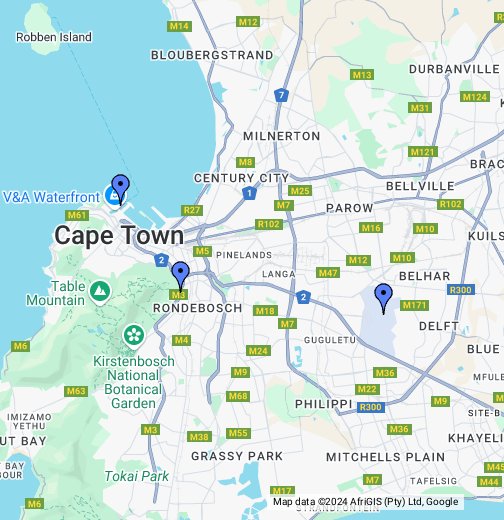 google maps cape town