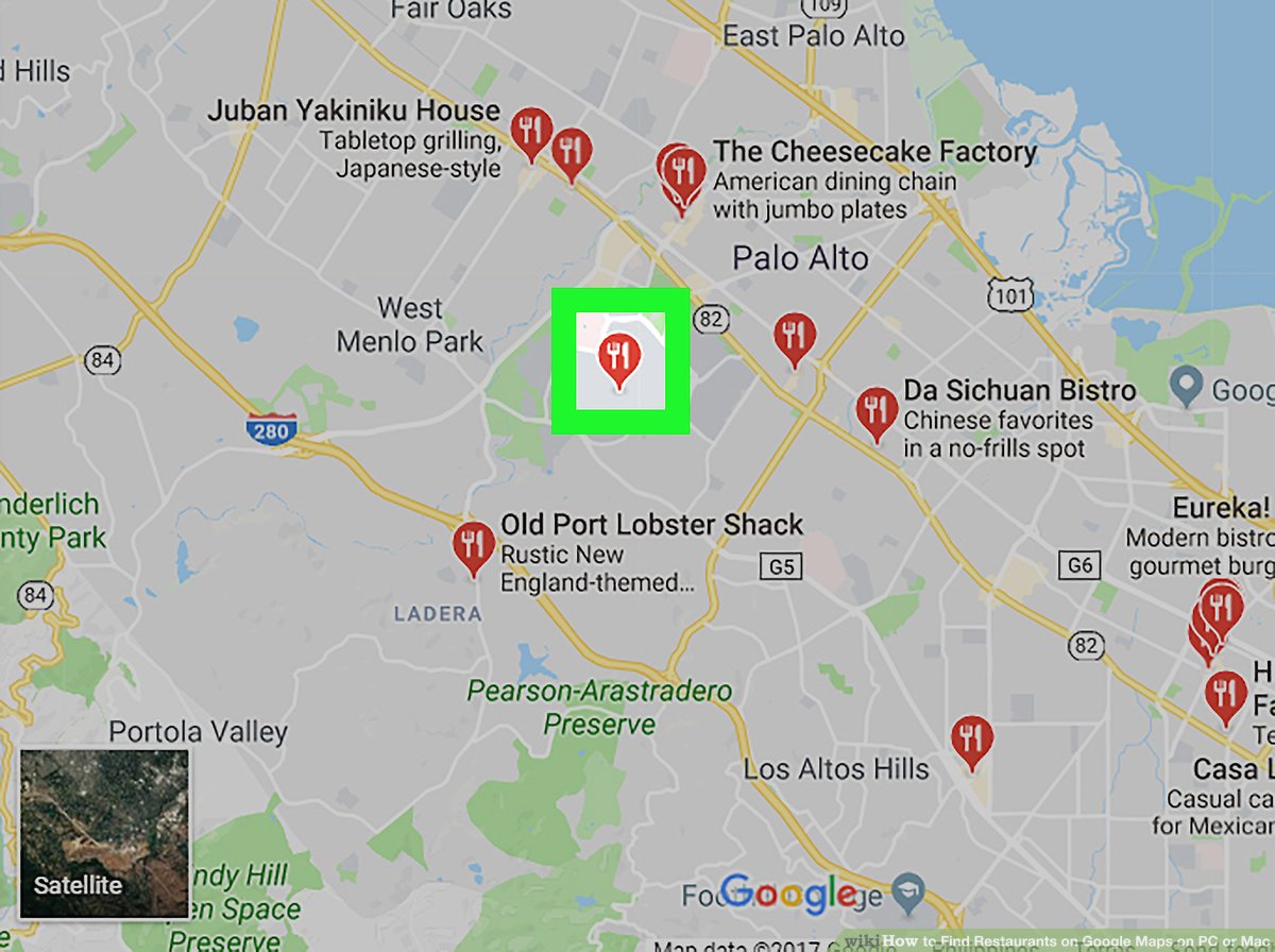 google maps restaurants near me