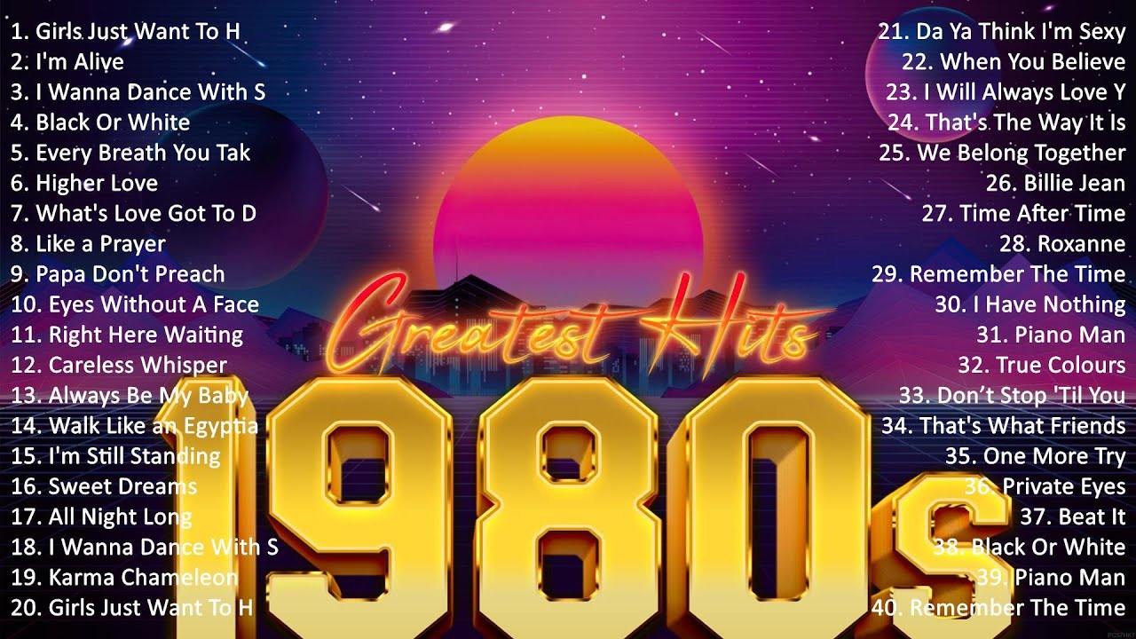 greatest hits of 1980s