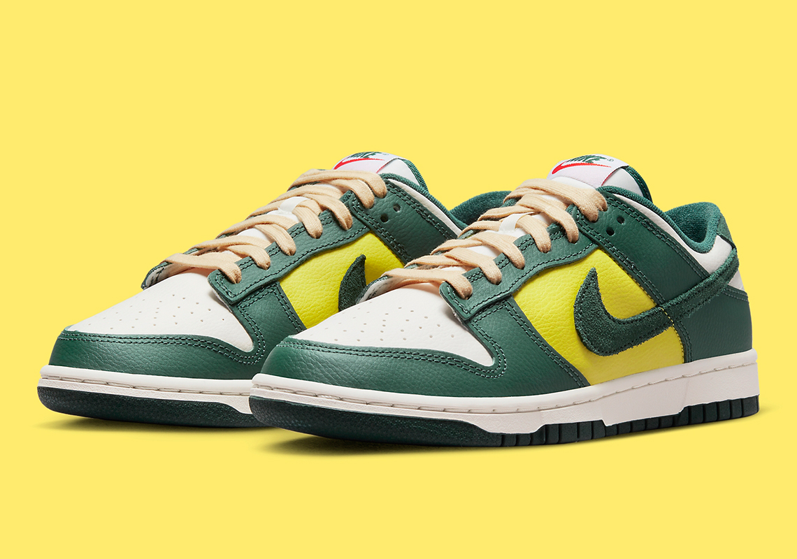 green and yellow dunks