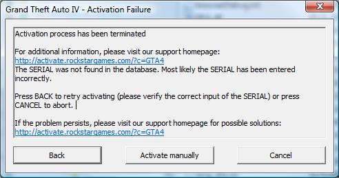 gta 4 serial sorunu