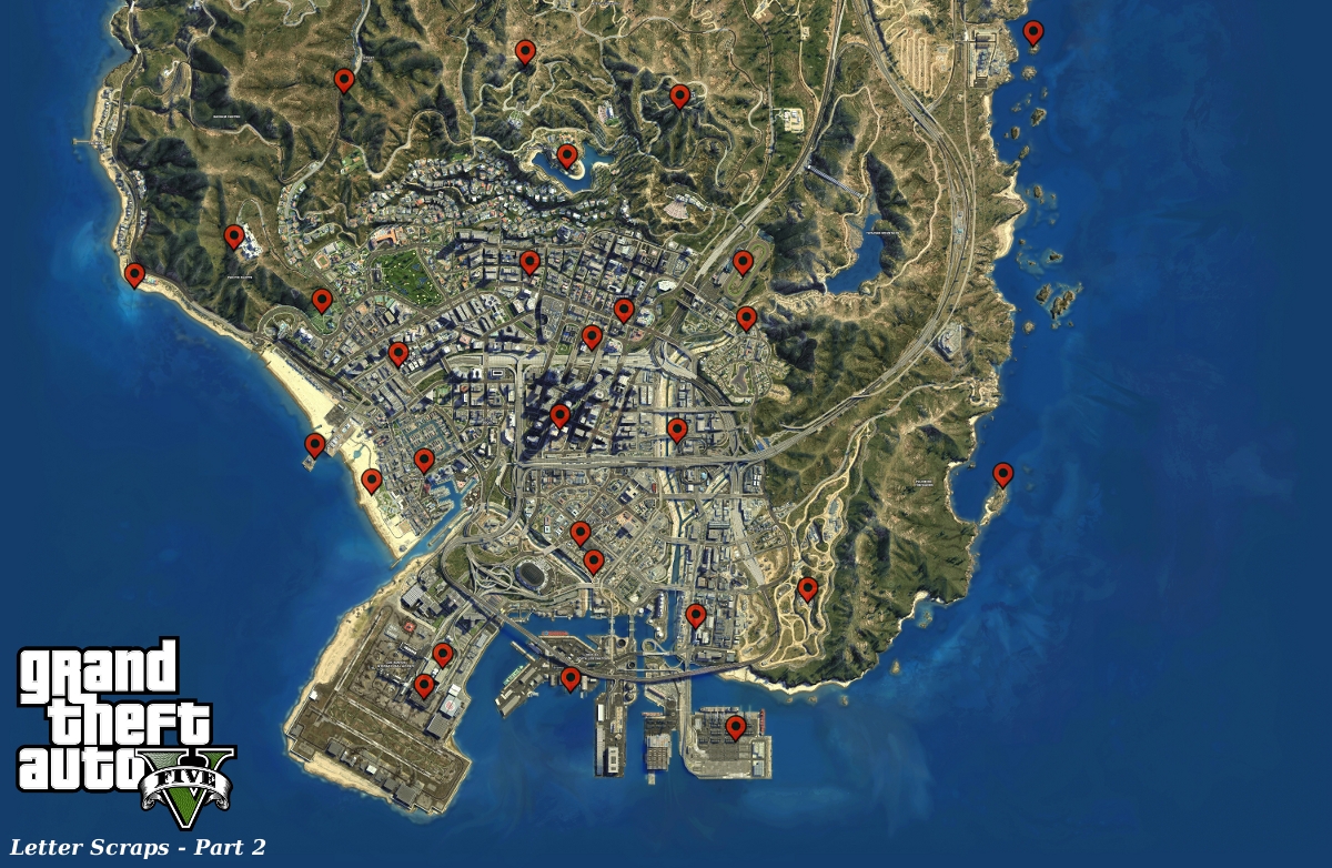 gta 5 ps3 letter scrap locations