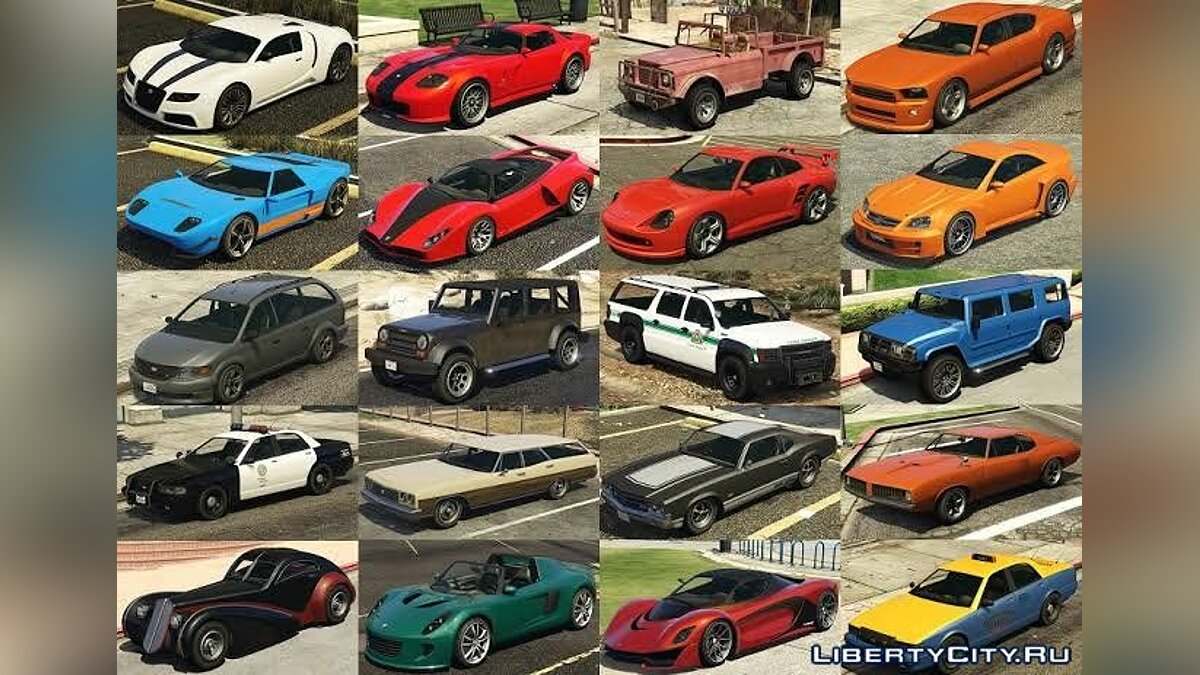 gta sa vehicles pack