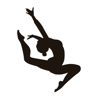 gymnastics silhouette