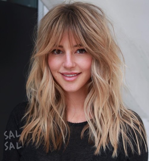 haircut with fringe and layers