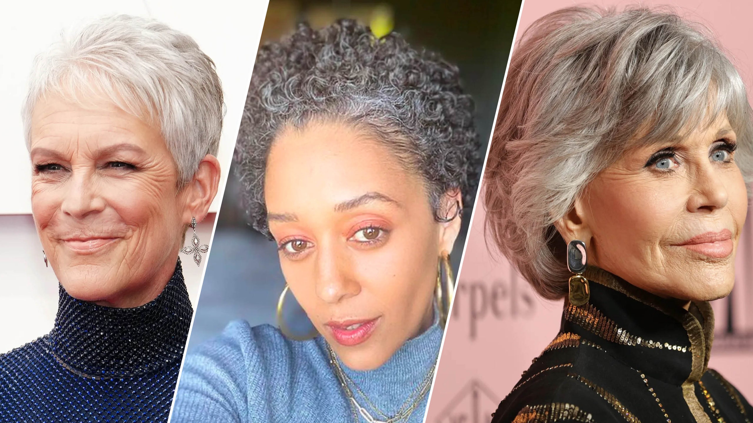 hairstyles for grey hair