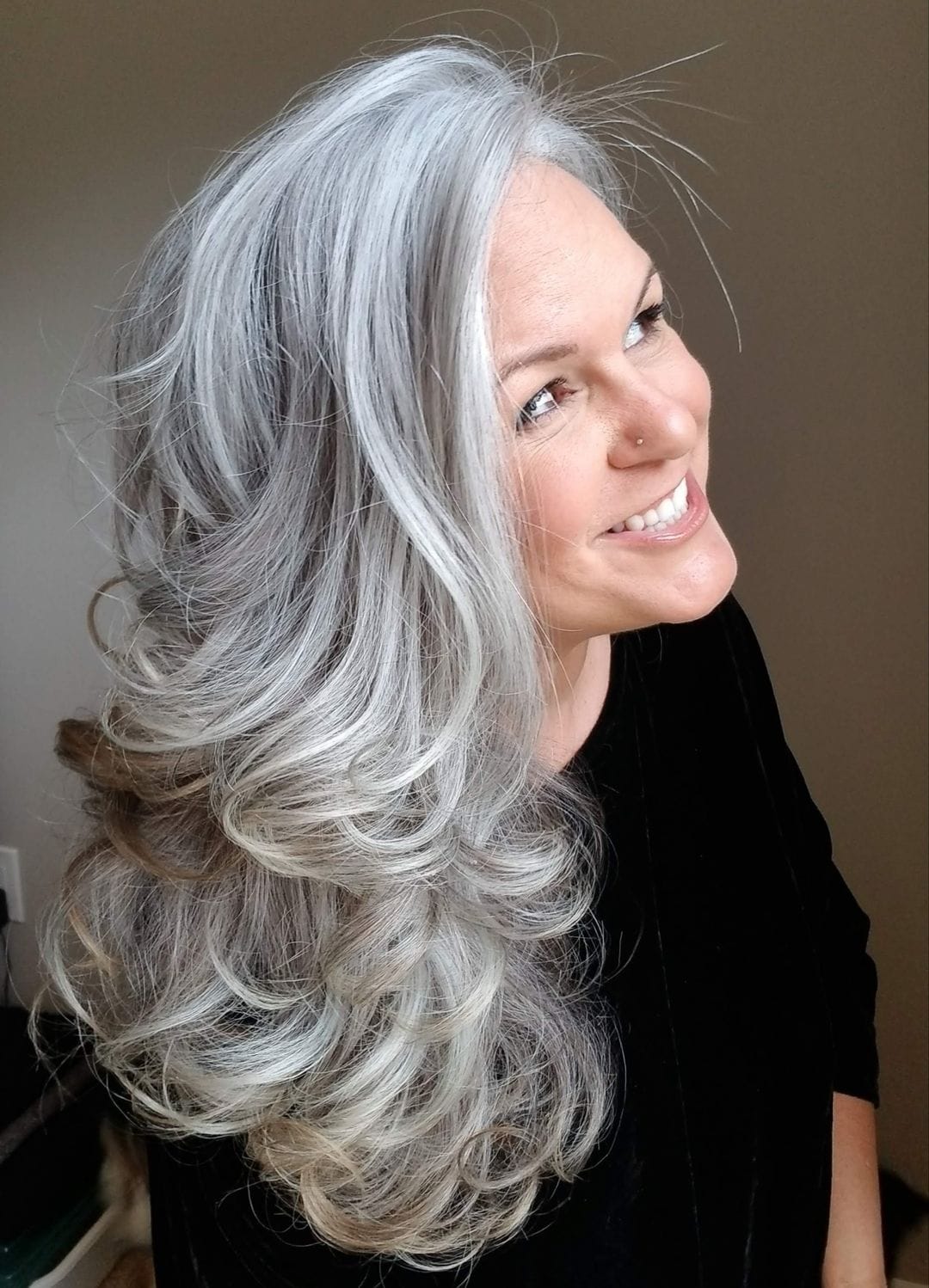 hairstyles for long gray hair