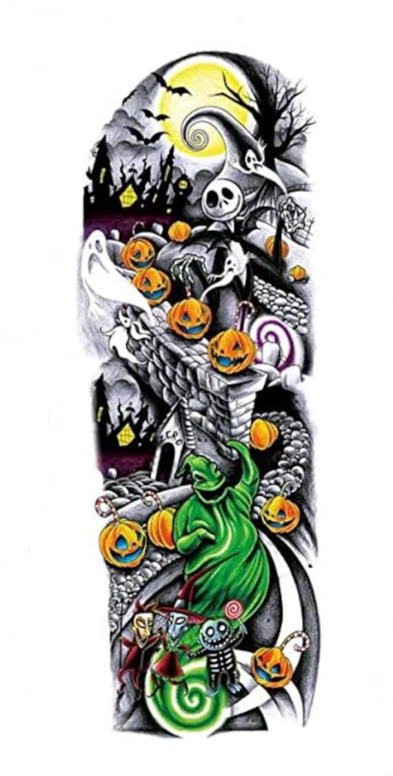 halloween tattoo sleeve