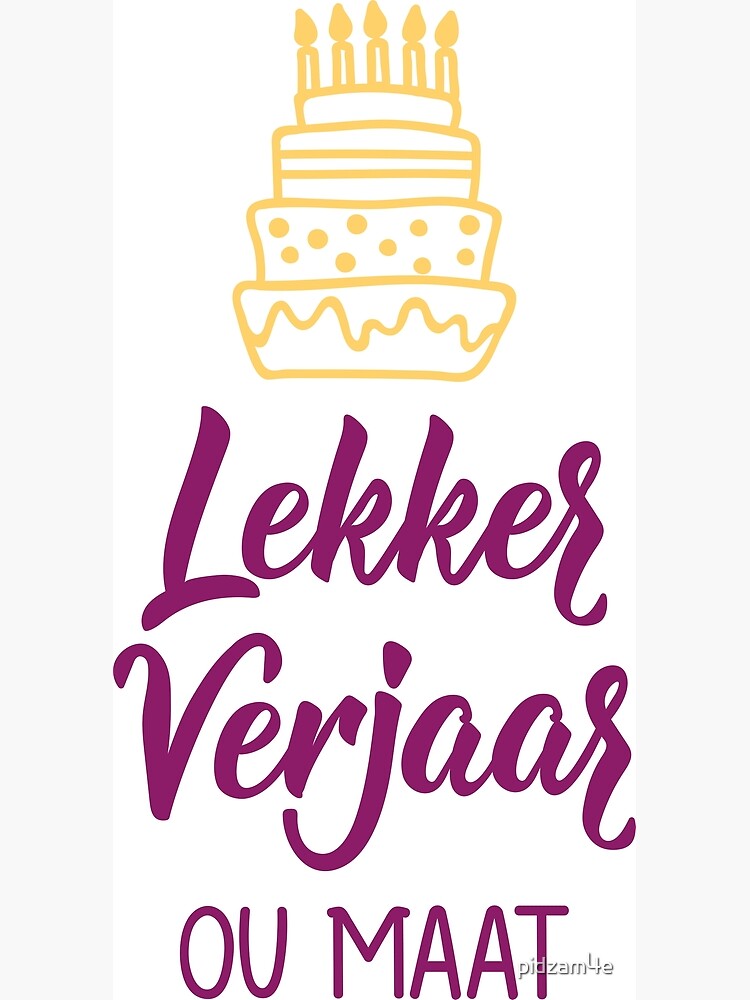 happy birthday in afrikaans