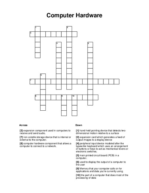 hardware crossword clue