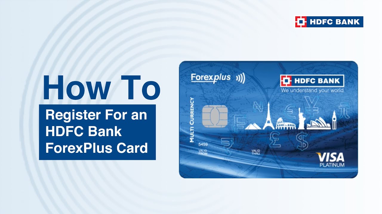 hdfc bank forex card login