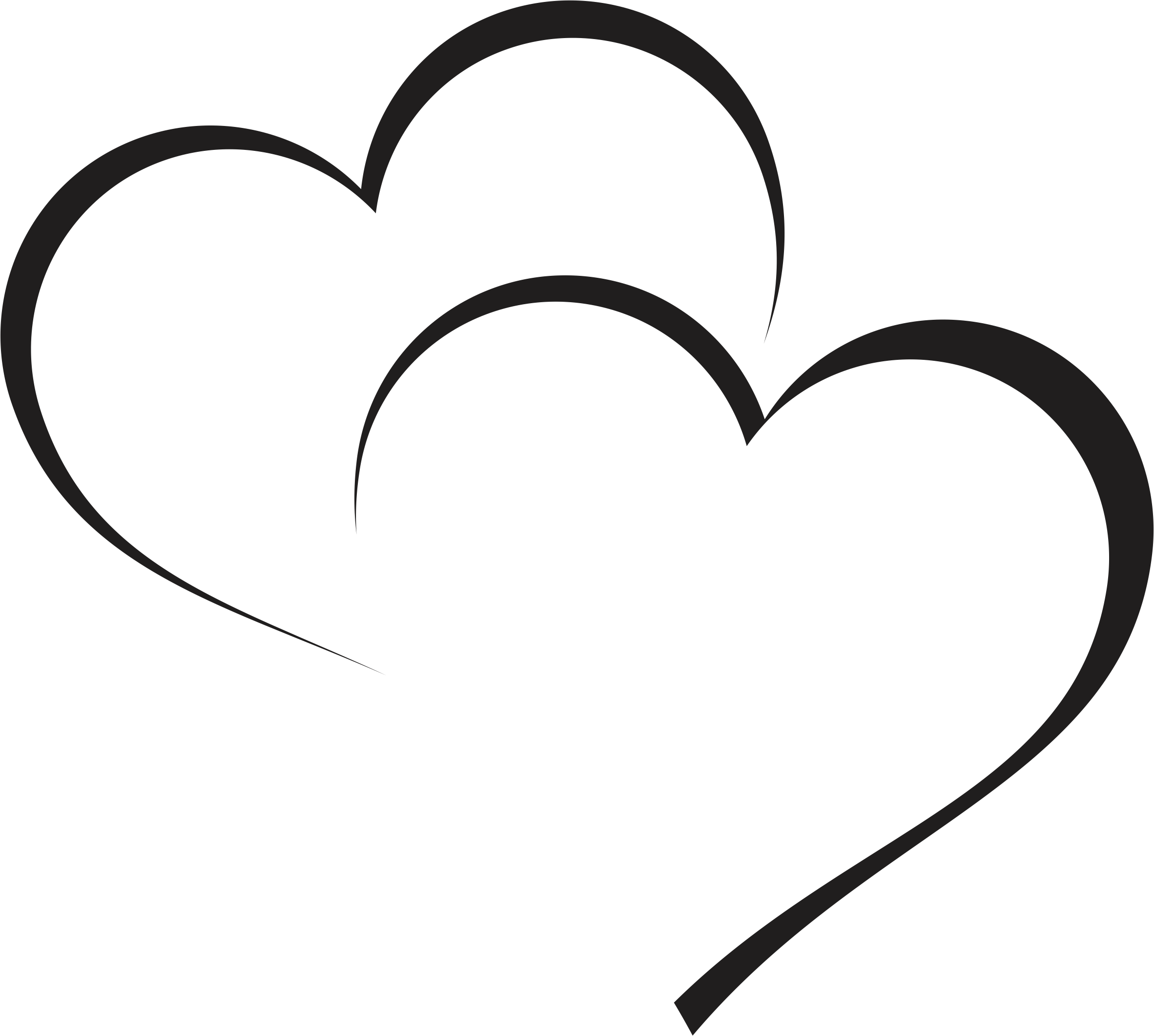 heart black and white clip art