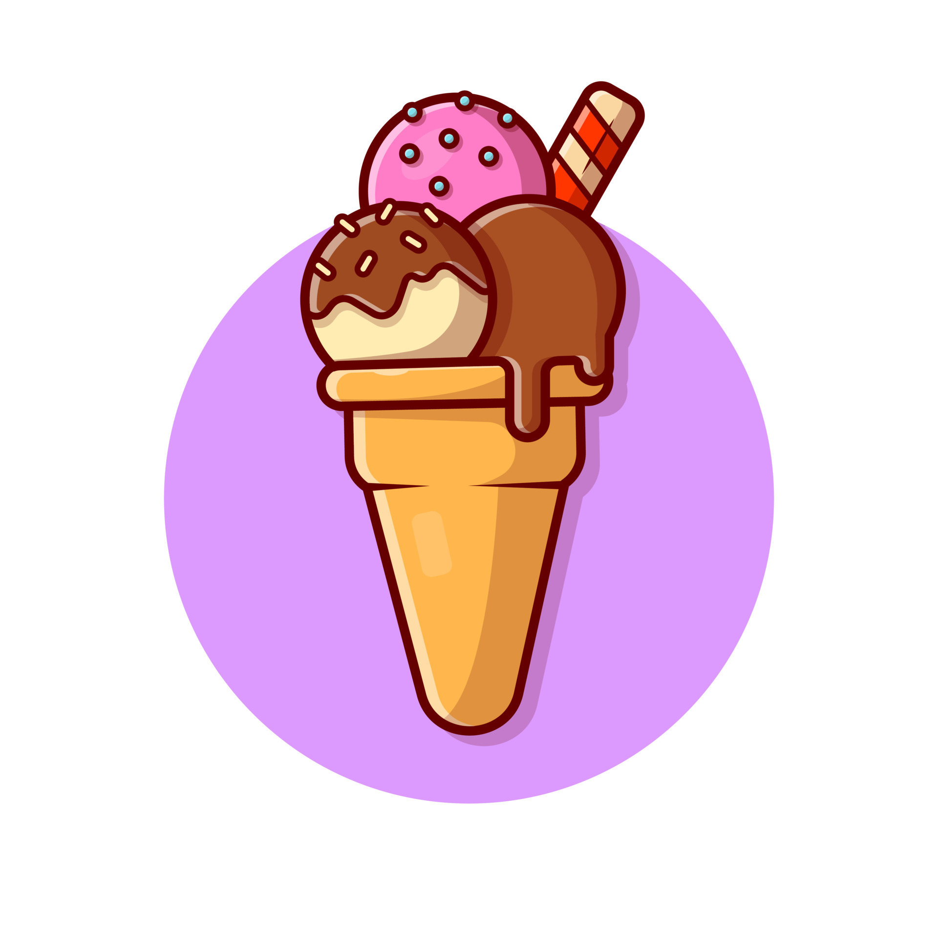 helados dibujos animados