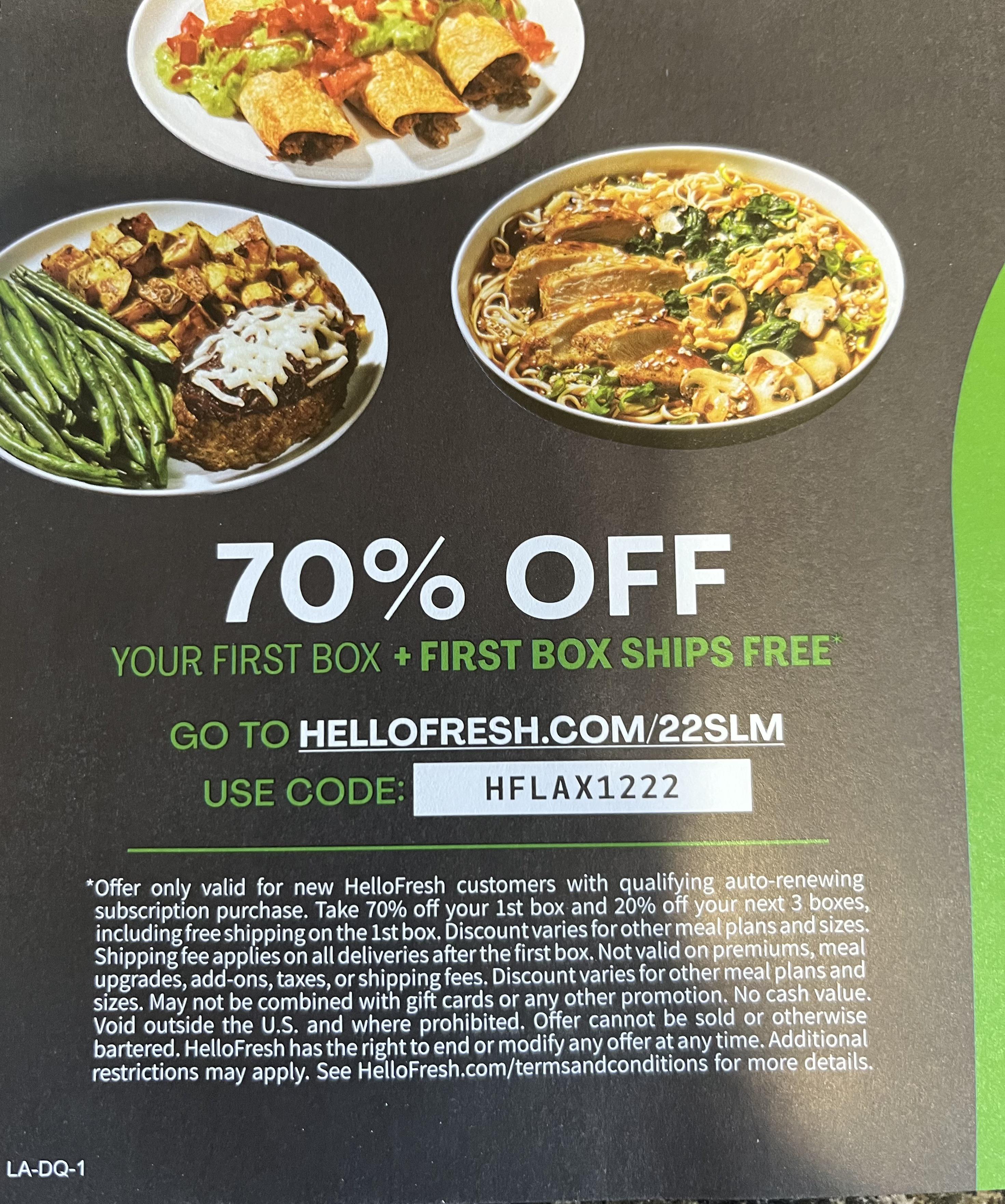 hello fresh existing customer discount