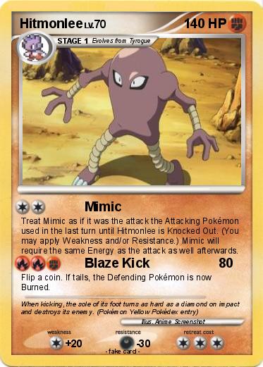 hitmonlee weakness