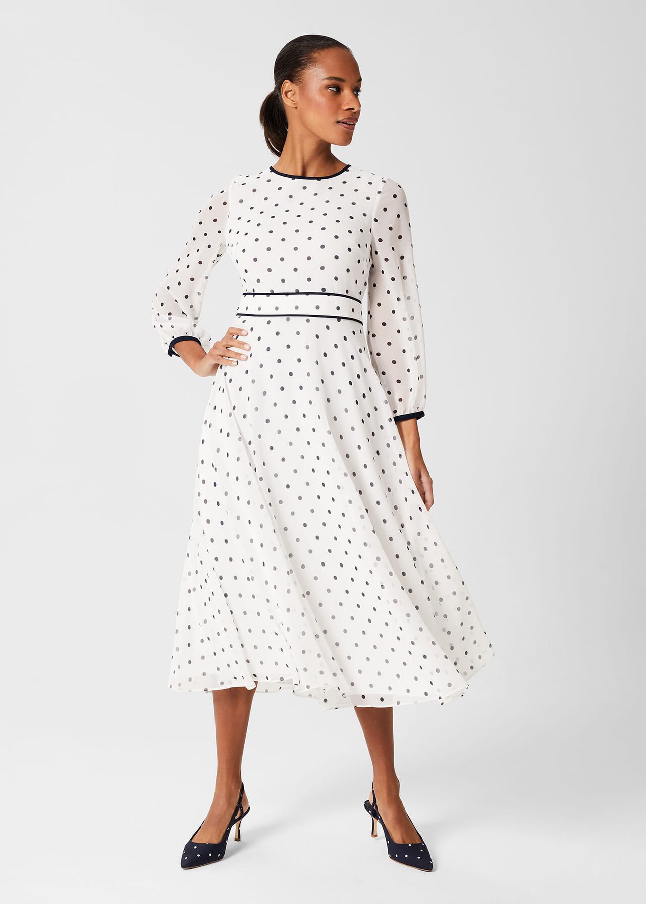 hobbs spotty dress