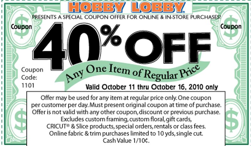 hobby lobby coupons mobile