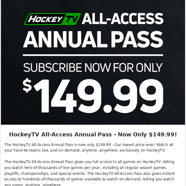 hockey tv promo code