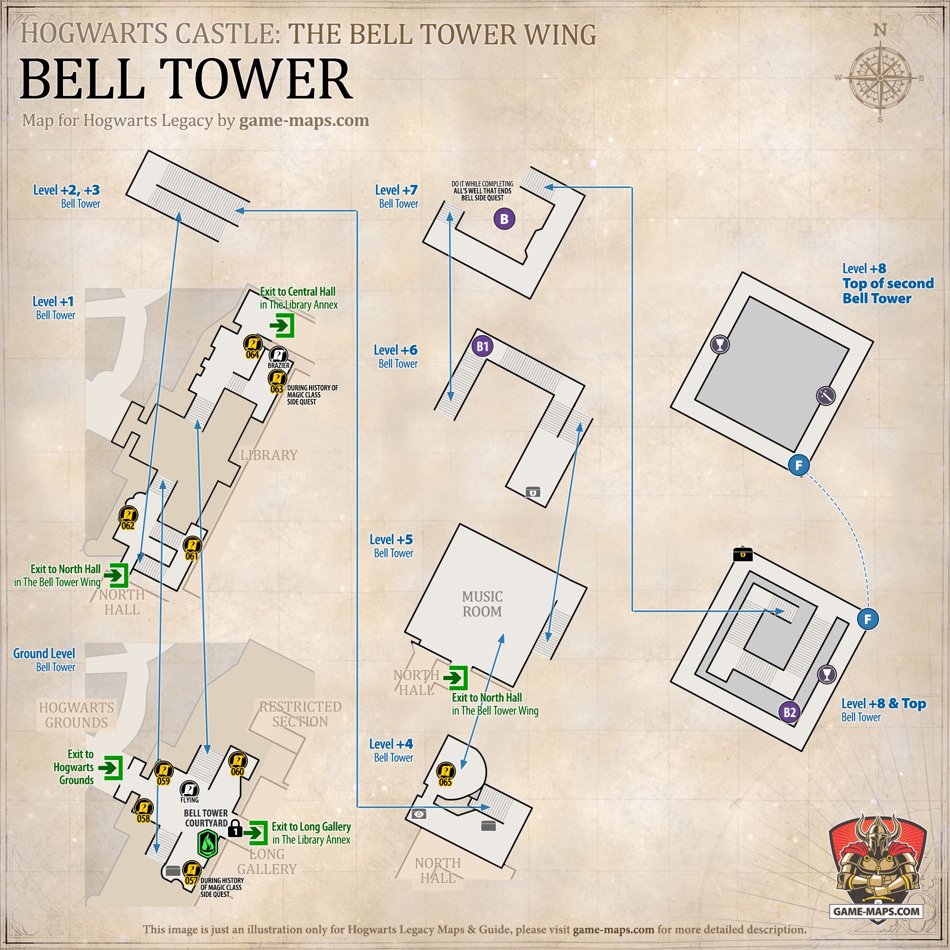 hogwarts legacy field guide pages bell tower