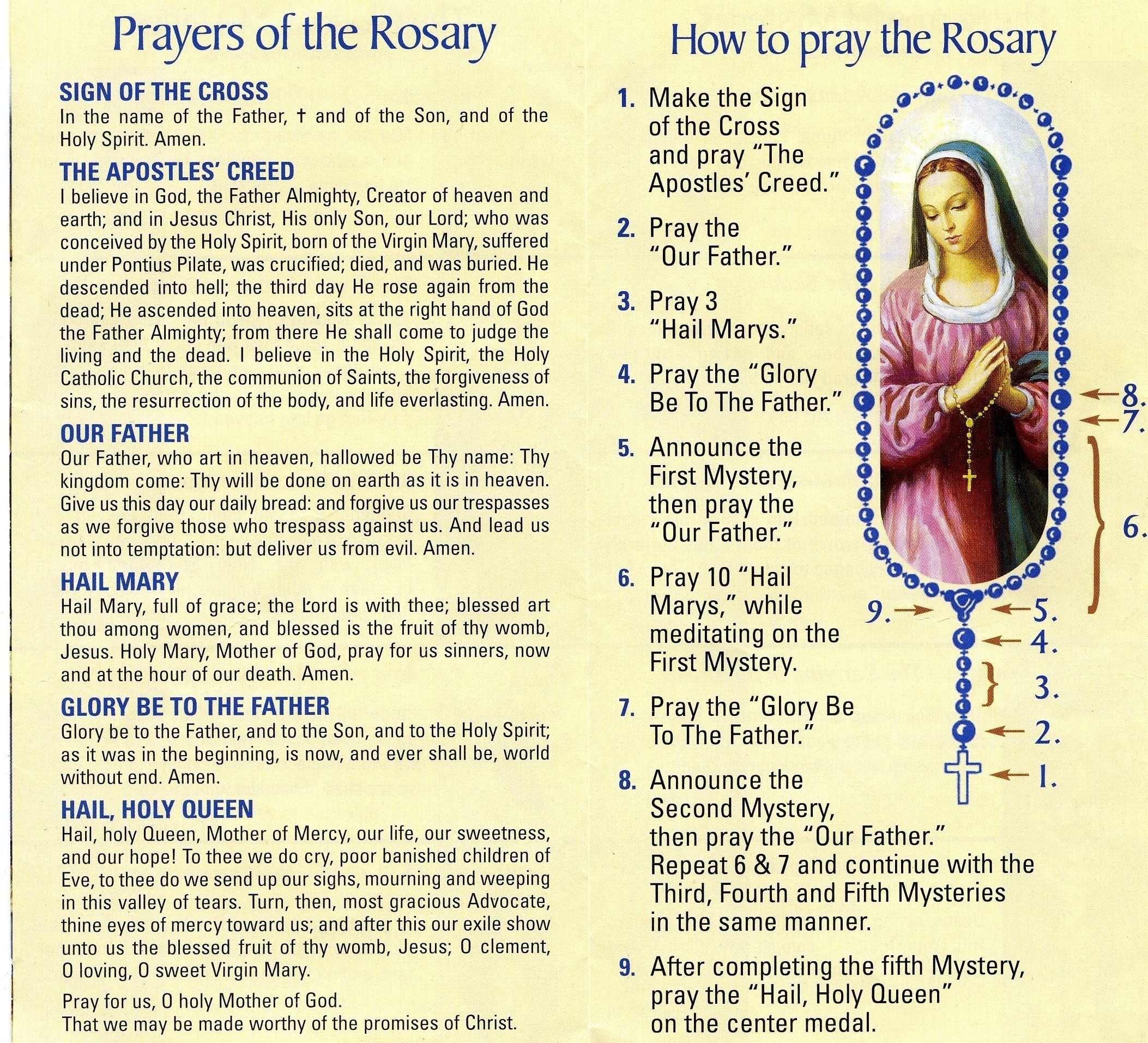 holy rosary monday