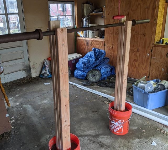 homemade squat rack